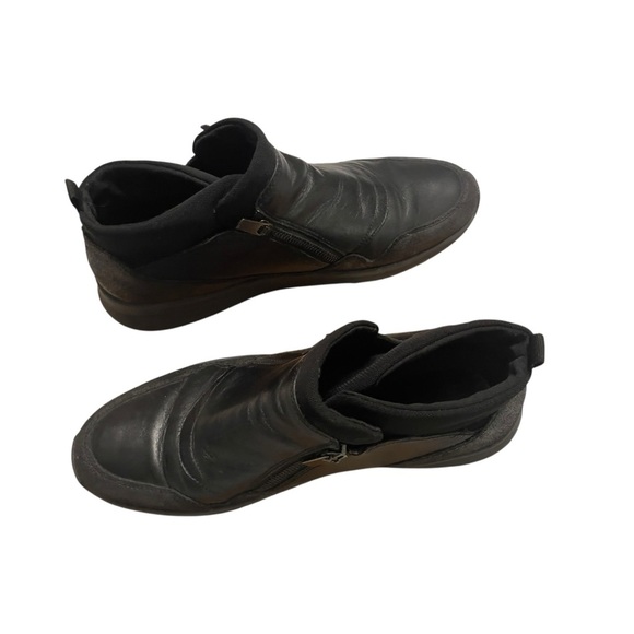 EASY SPIRIT ESINFORMER Black leather ankle boots zip women's size 10M - Picture 6 of 10